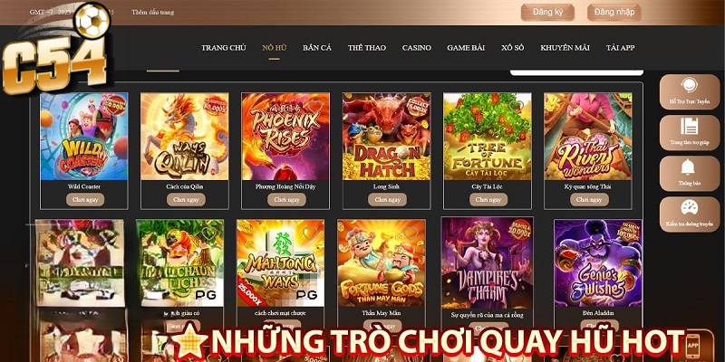 Sự đa dạng trong nổ hũ tại nhà cái C54